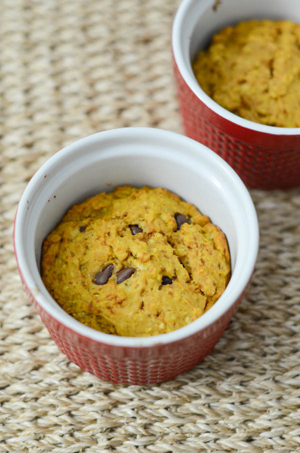 Healthy Pumpkin Oatmeal Chocolate Chip Cake Minis Recipe