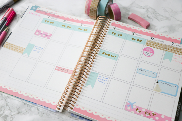 Plan with Me (Mostly Washi) Friend's Wedding | Erin Condren LifePlanner Vertical