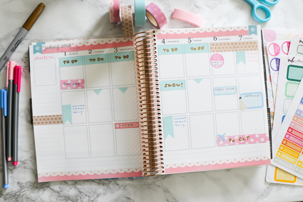 Plan with Me (Mostly Washi) Friend's Wedding | Erin Condren LifePlanner Vertical