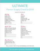 Ultimate Planner Supply Checklist Preview