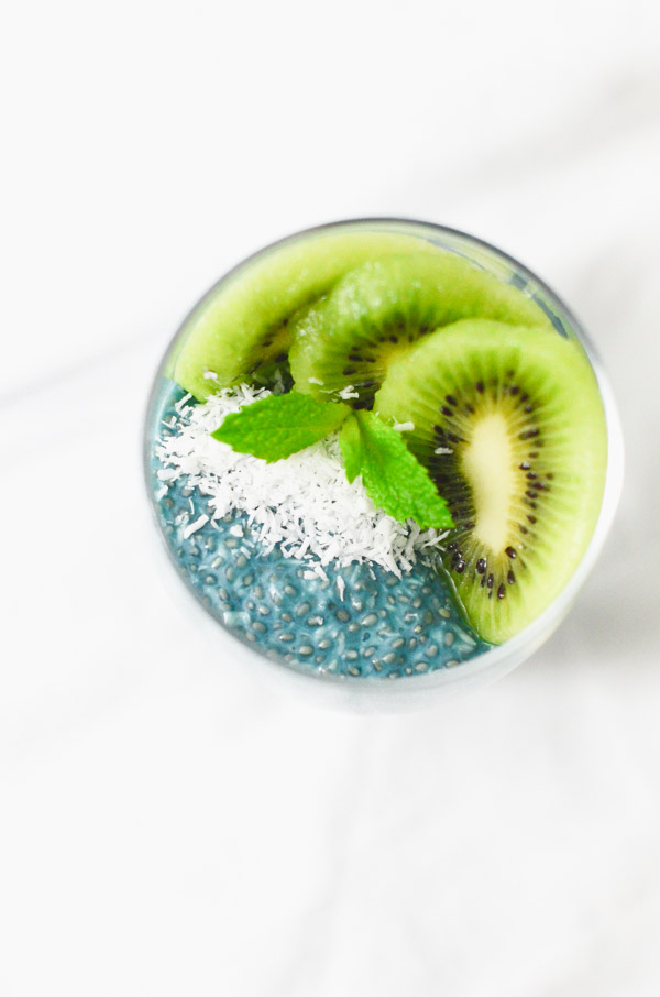 Coconut Chia Pudding Recipe with Blue Majick | Vegan, Paleo, and Keto