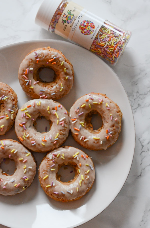 Coconut Cake Batter Doughnuts Recipe | No Refined Sugar | Vegan