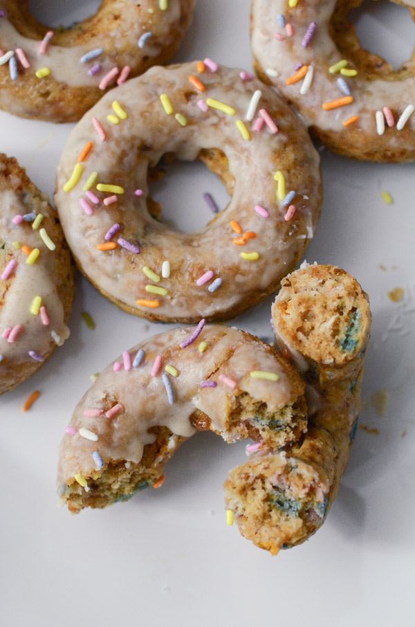 Coconut Cake Batter Doughnuts Recipe | No Refined Sugar | Vegan