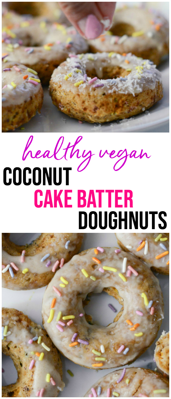 Coconut Cake Batter Doughnuts Recipe | No Refined Sugar | Vegan