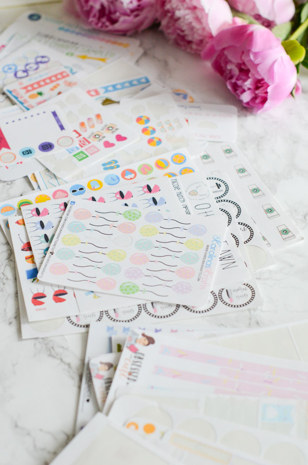 Sticker Destash 2018 and GIVEAWAY | Planner Decoration Supplies