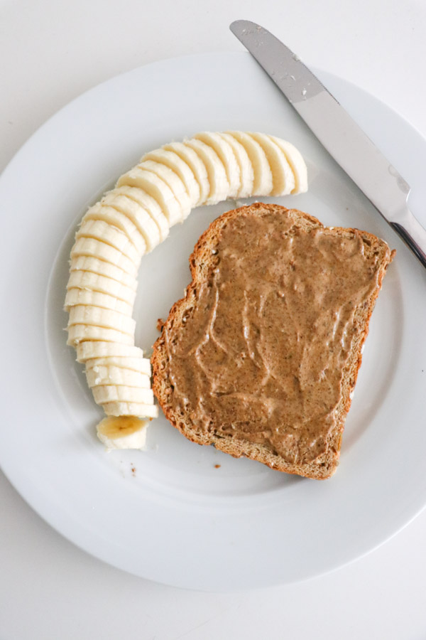 Easy Almond Butter Banana Honey Toast Recipe | A delicious (basically) no cook recipe when you want a healthy breakfast, but you're short on time