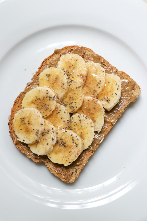 Easy Almond Butter Banana Honey Toast Recipe - The Chic Life