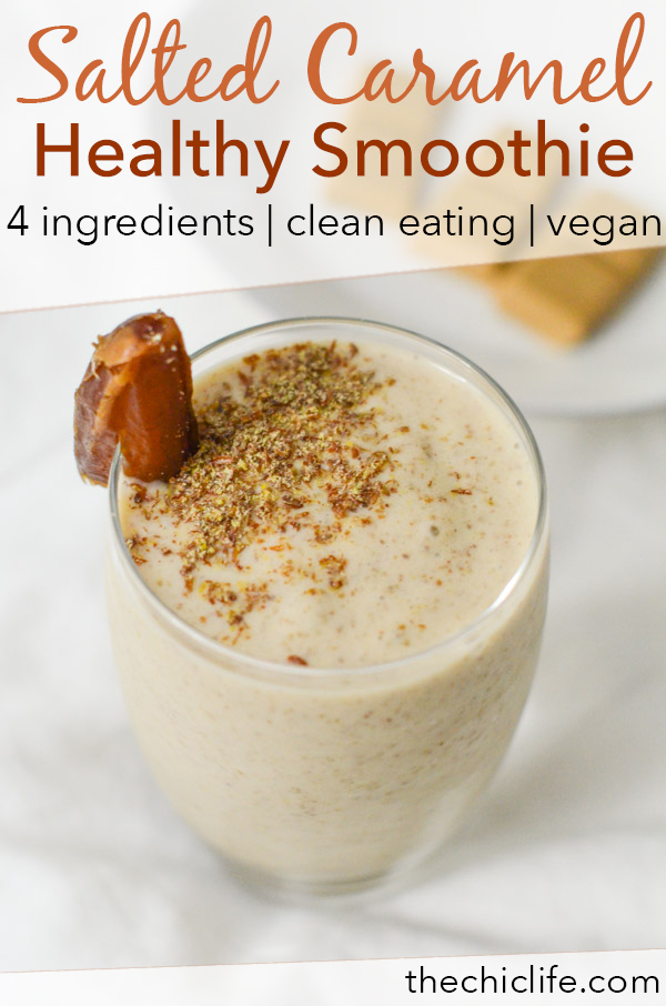 Healthy Salted Caramel Smoothie Recipe | No Sugar Added!