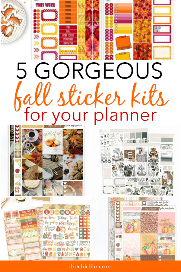 Here are 5 Gorgeous Fall Sticker Kits You Need for Your Planner 2018. These are made for the Erin Condren LifePlanner, but many of the Etsy shops have descriptions saying the stickers can work in almost any planner. Click for details! #erincondren #lifeplanner #planner #planning #erincondren #plannerdecorations #plannerideas 