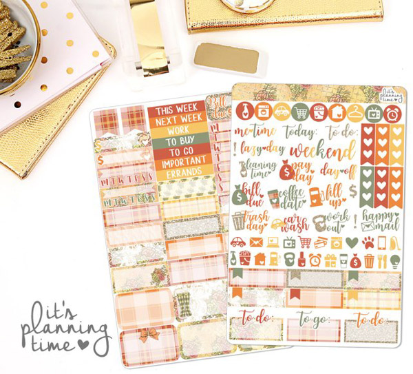 Here are 5 Gorgeous Fall Sticker Kits You Need for Your Planner 2018. These are made for the Erin Condren LifePlanner, but many of the Etsy shops have descriptions saying the stickers can work in almost any planner. Click for details! #erincondren #lifeplanner #planner #planning #erincondren #plannerdecorations #plannerideas 