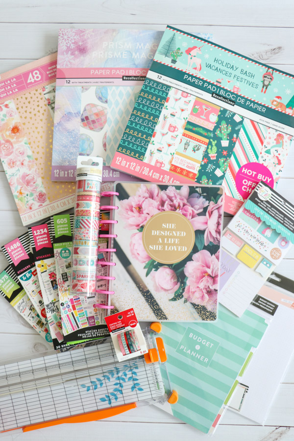 Click to watch a video and read about this HUGE haul I did to get a new Happy Planner and some fun planner supplies to take my planner to the next level. You'll love seeing these cute planner supplies. #planner #planning #plannerideas #plannersupplies #happyplanner #mambi 