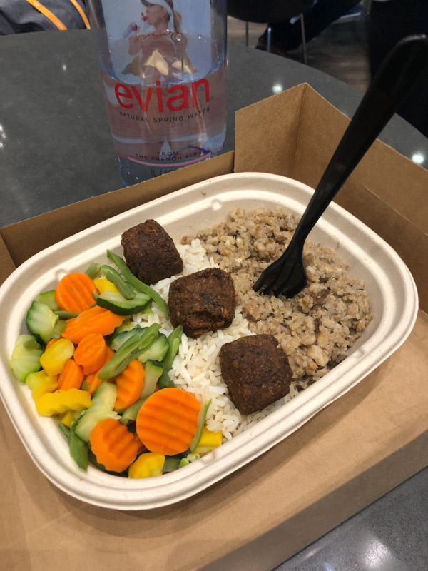 Falafel Bowl at Me at Tony Robbins Unleash the Power Within NYC Area 2018