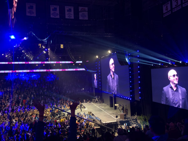 Surprise concert by Pitbull at Tony Robbins Unleash the Power Within NYC Area 2018