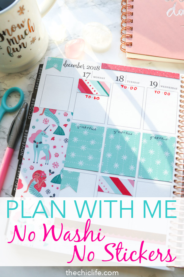 Did you know you can decorate your planner without any washi tape or stickers?! Click to see how. It's so easy, fun, and affordable! #erincondren #plannerdecorations #plannerideas