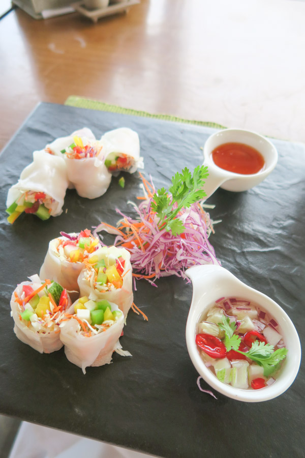 Yummy fresh roll at Aleenta Hua Hin Pranburi