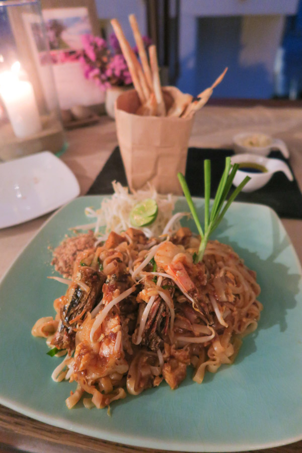 Pad Thai dinner at Aleenta Hua Hin Pranburi