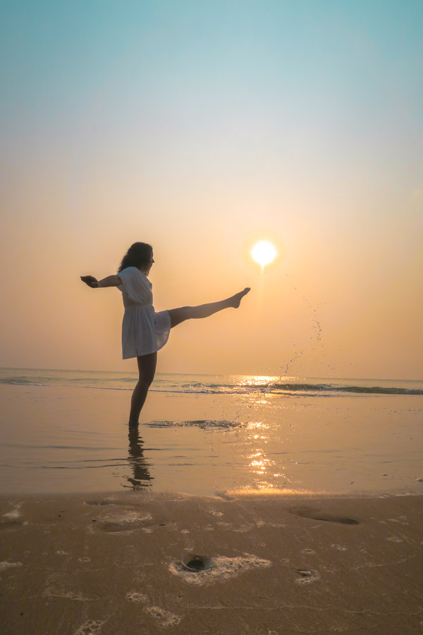 Sunrise behind Aleenta Hua Hin Pranburi