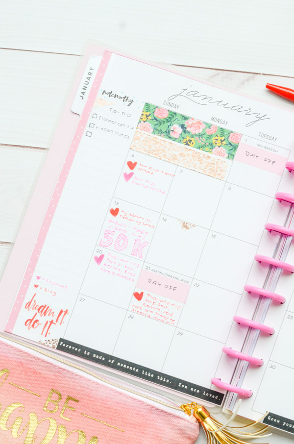 Happy Planner 2019: January Decorations (Weekly and Monthly) - The