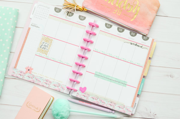 Check out my simple mostly-washi tape decorations in my January 2019 Happy Planner - week of January 21 #planner #happyplanner #plannerdecorations #washitape