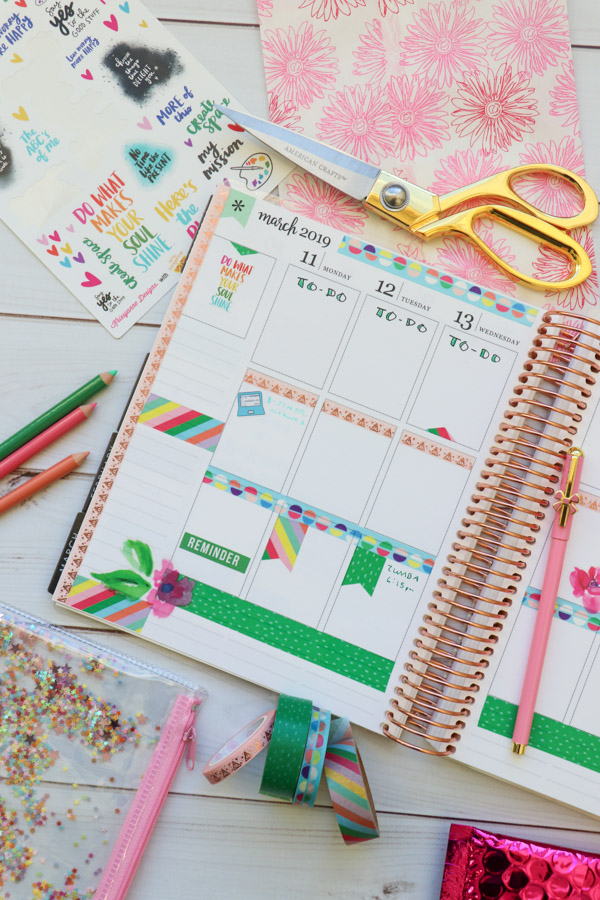 Yellow Joyful Holiday Symbols Washi, Planner Tapes