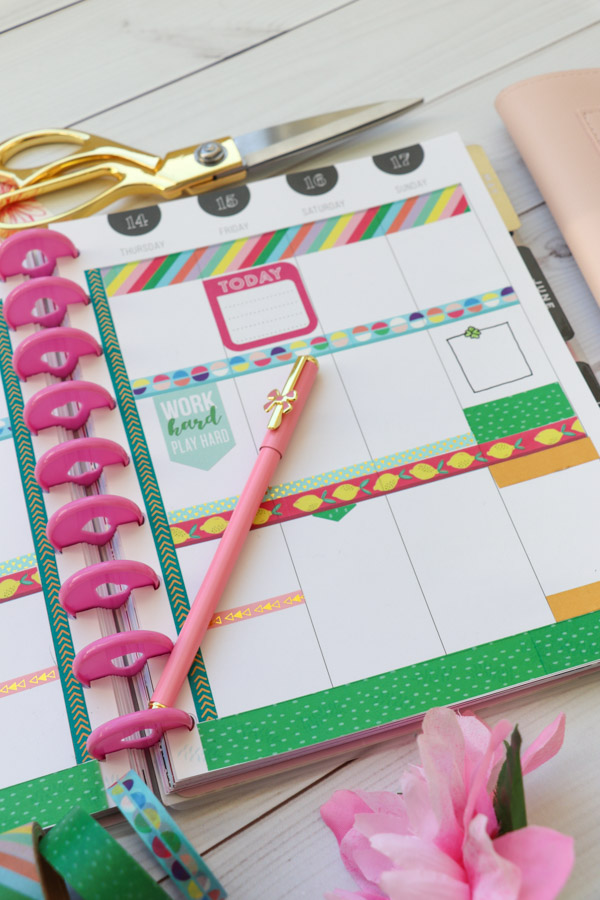 Washi Tape 2 Ways: Easy Planner Decoration Ideas, March 2019