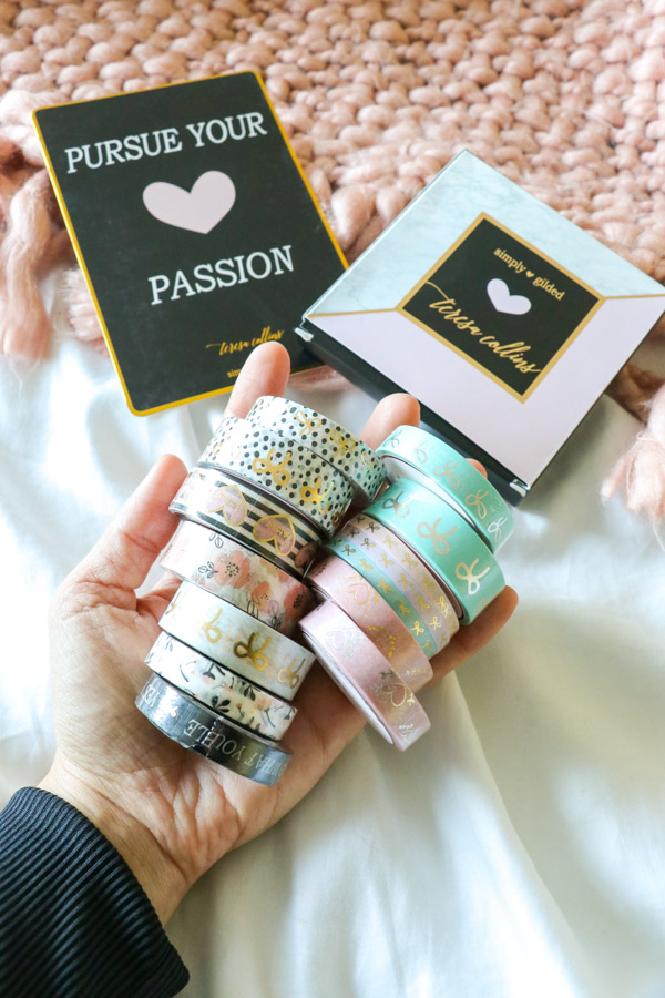 Click for photos and a video of this Simply Gilded Teresa Collins Washi Tape Haul | Cute Planner Supplies #planner #plannersupplies