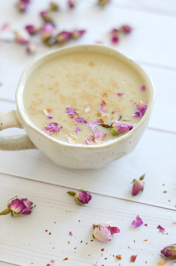 This naturally relaxing Tulsi Tea CBD Latte recipe may help you with anxiety, insomnia, and chronic pain. Plus it's delicious! Click for the recipe and dets #recipe #healthy #healthyrecipes #cleaneating #vegan #vegetarian #cbd #naturalwellness #holistichealth