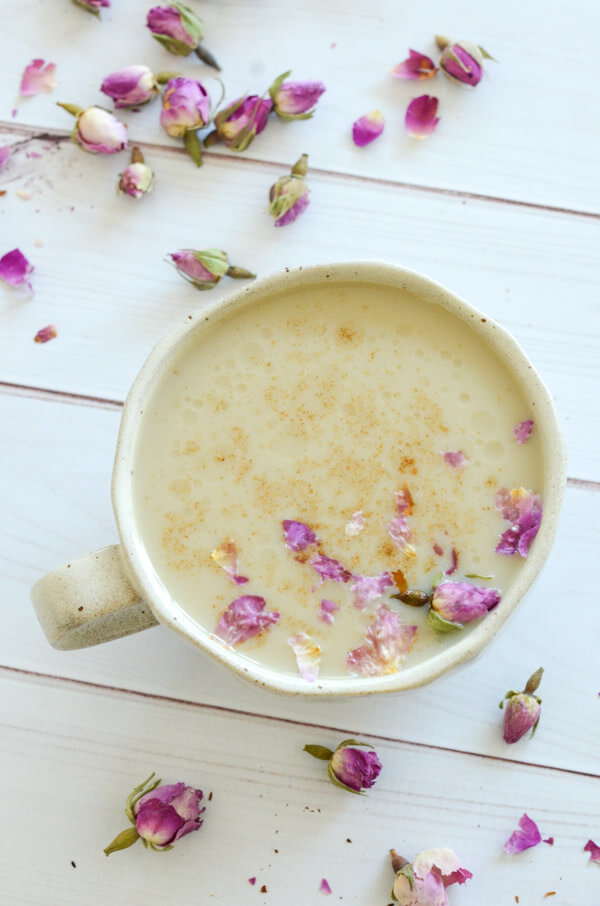 This naturally relaxing Tulsi Tea CBD Latte recipe may help you with anxiety, insomnia, and chronic pain. Plus it's delicious! Click for the recipe and dets #recipe #healthy #healthyrecipes #cleaneating #vegan #vegetarian #cbd #naturalwellness #holistichealth