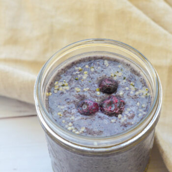 This easy Alkaline Blueberry Banana Smoothie Recipe is a delicious clean eating smoothie to enjoy any time of year. Make this healthy smoothie for a light breakfast or tasty snack. #recipe #healthy #healthyrecipes #cleaneating #vegan #vegetarian #smoothie