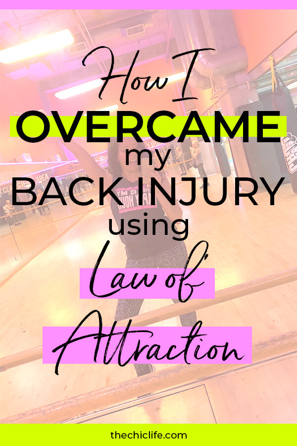 Click to learn how I healed my back injury using Law of Attraction techniques #lawofattraction #loa #healing #selfimprovement #mindset #personalgrowth #personaldevelopment #selfhelp #changeyourlife  #mindset #goodvibes #habits #successhabits #highvibes