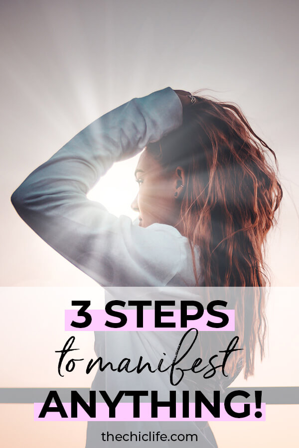 You just need to know these 3 simple steps to manifest anything you want using the Law of Attraction. Click to learn more #lawofattraction #loa #manifestation #manifest #personalgrowth #personaldevelopment #woowoo #changeyourlife  #goodvibes #manifestlove #highvibes #spirituality #theuniverse