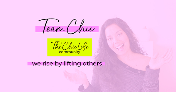 Team Chic High Vibe Tribe - Private Facebook Group Cover for The Chic Life Community