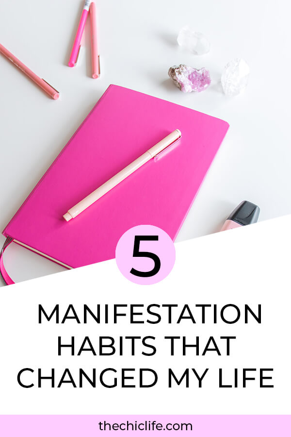 Learn the 5 manifestation habits that changed my life and helped my manifestations successfully come to my reality quickly and easily - these are simple habits for Law of Attraction beginners to adopt #lawofattraction #loa #manifestation #manifest #personalgrowth #personaldevelopment #goodvibes #highvibes #spirituality #theuniverse #mindset #LawOfVibration #successhabits