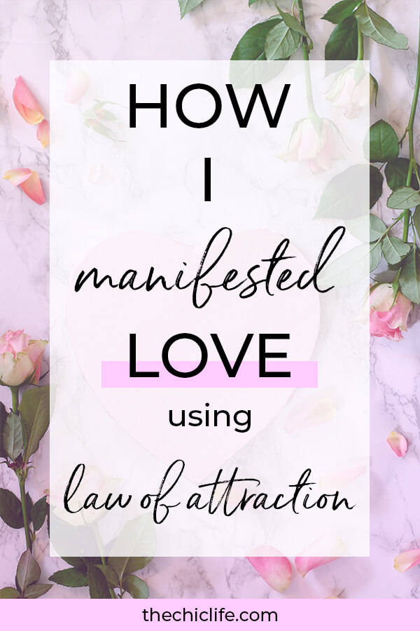 Learn how I manifested LOVE using the Law of Attraction. Here are my success tips to attract your ideal relationship - great for LoA beginners #lawofattraction #loa #manifestation #manifest #personalgrowth #personaldevelopment #goodvibes #highvibes #spirituality #theuniverse #mindset #LawOfVibration #successhabits