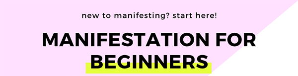 Manifestation for Beginners title image for The Chic Life web site and blog