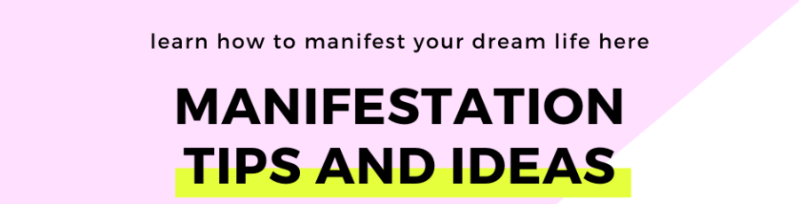 Manifestation Tips and Ideas title image for The Chic Life web site and blog