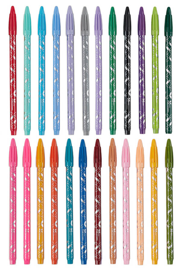 Erin Condren Colorful Fine Tip Pens - 24 Pack