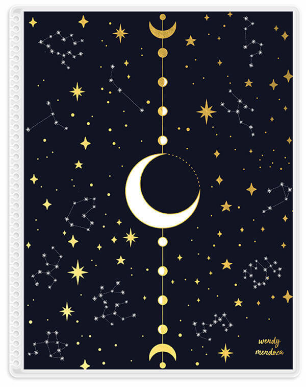 Moonphase Interchangeable Planner Cover for Erin Condren LifePlanner