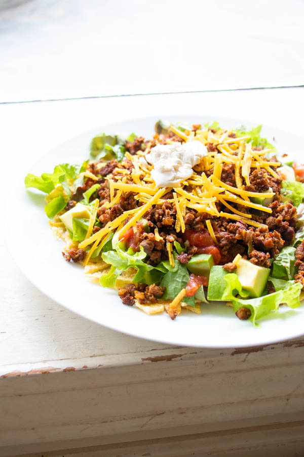 Healthy Vegan Taco Salad Bowl Recipe 