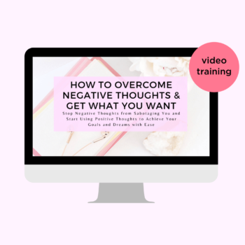 Overcome Your Negative Thoughts Training Product