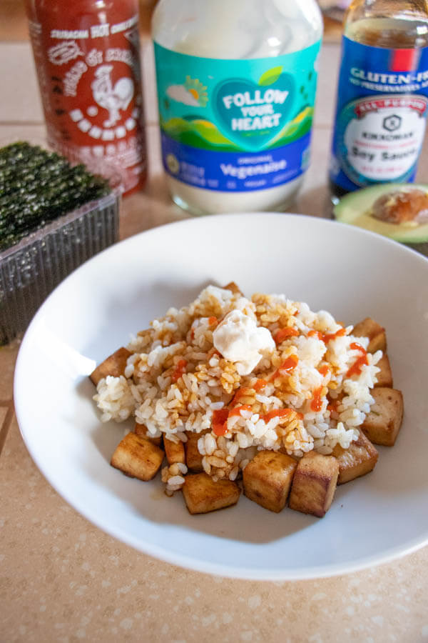 Vegan "Salmon" Rice Bowl Recipe