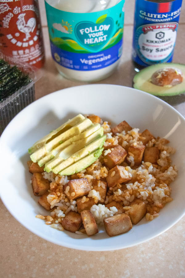 Vegan "Salmon" Rice Bowl Recipe