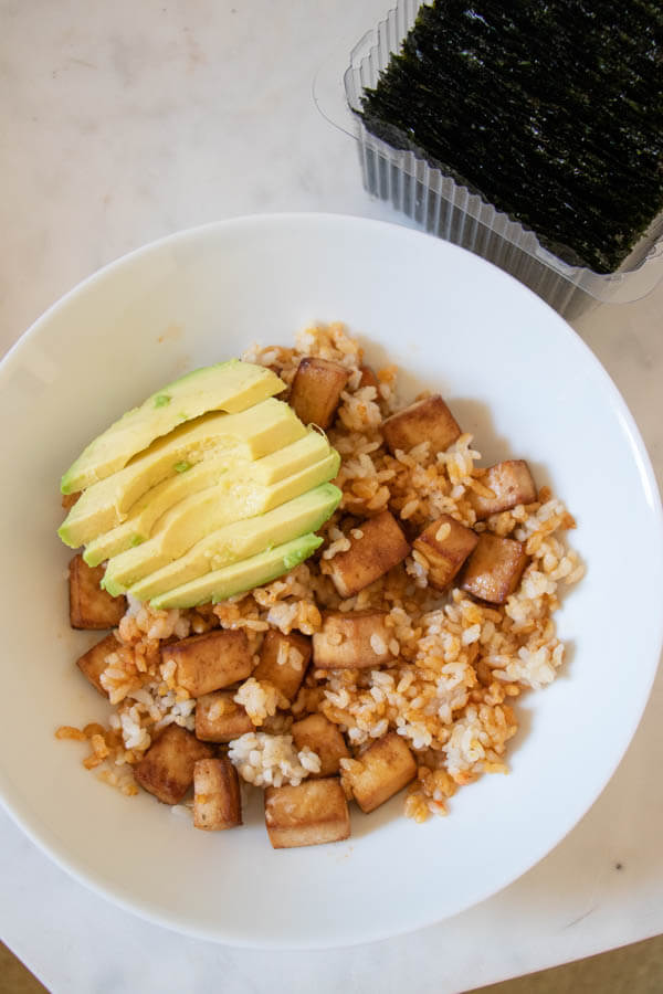 Vegan "Salmon" Rice Bowl Recipe