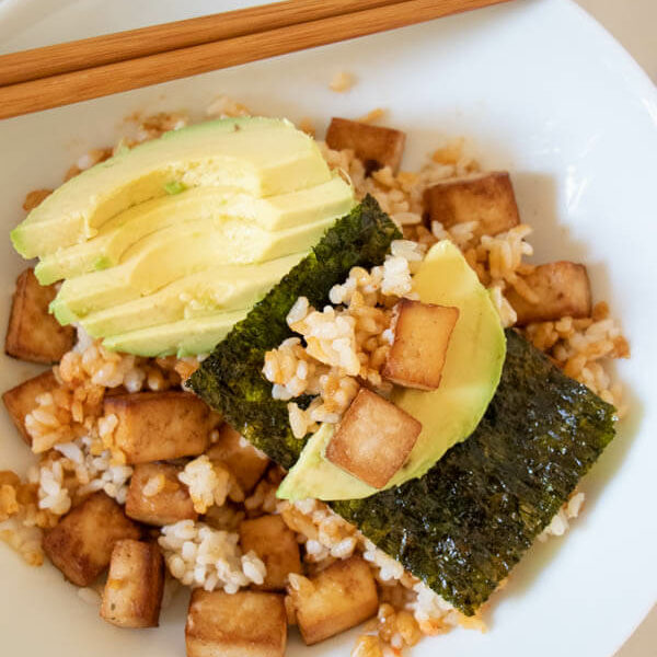 Vegan "Salmon" Rice Bowl Recipe (Emily Mariko's Viral TikTok Recipe