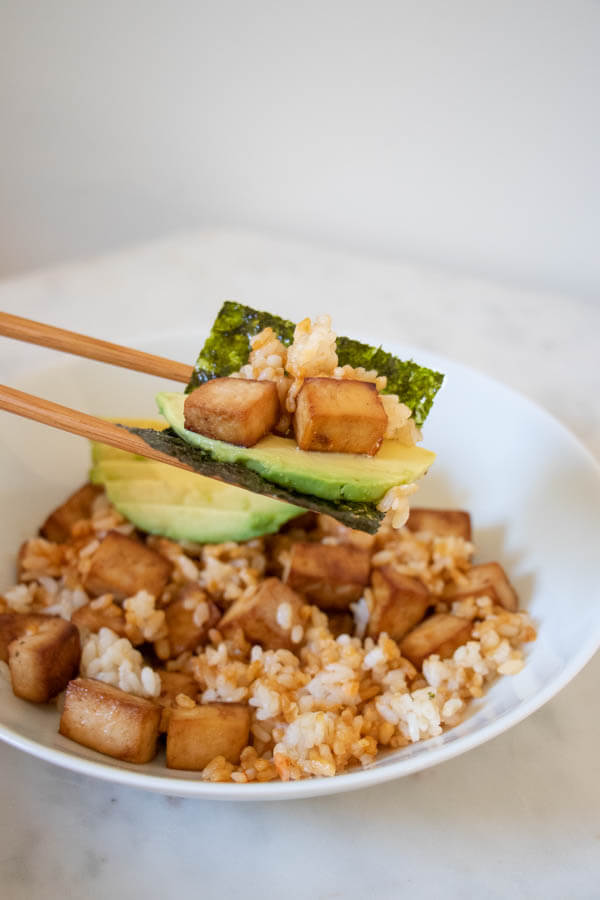 Vegan "Salmon" Rice Bowl Recipe