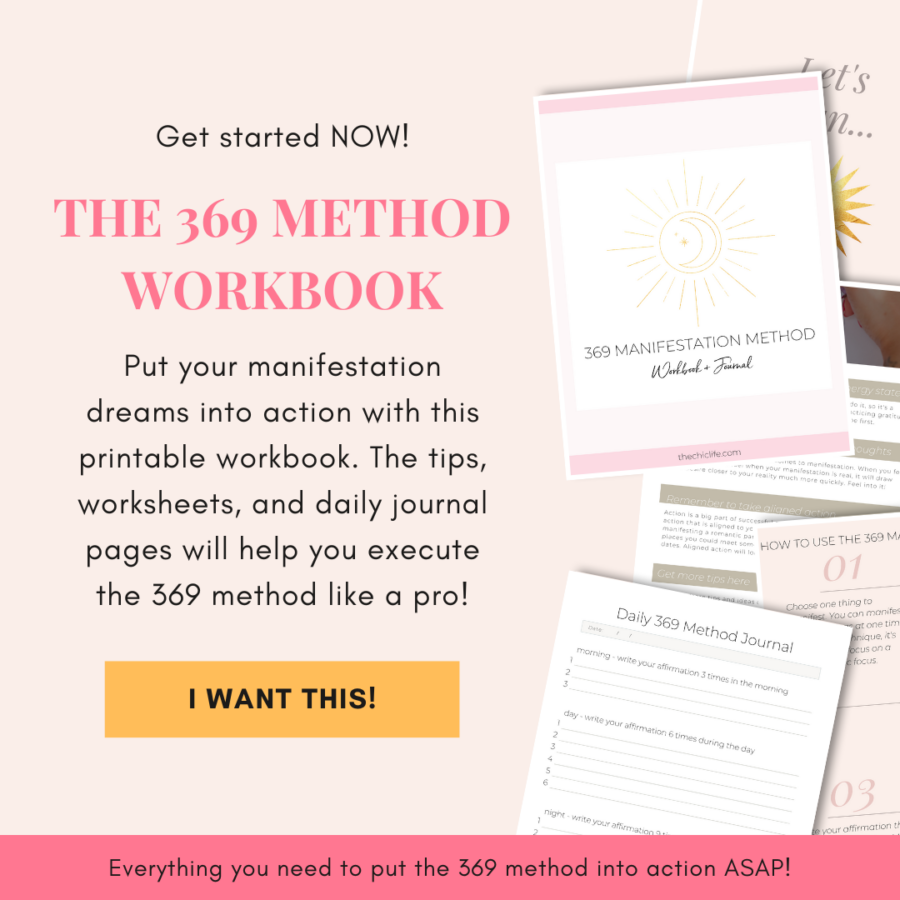 369 Manifestation Method Workbook