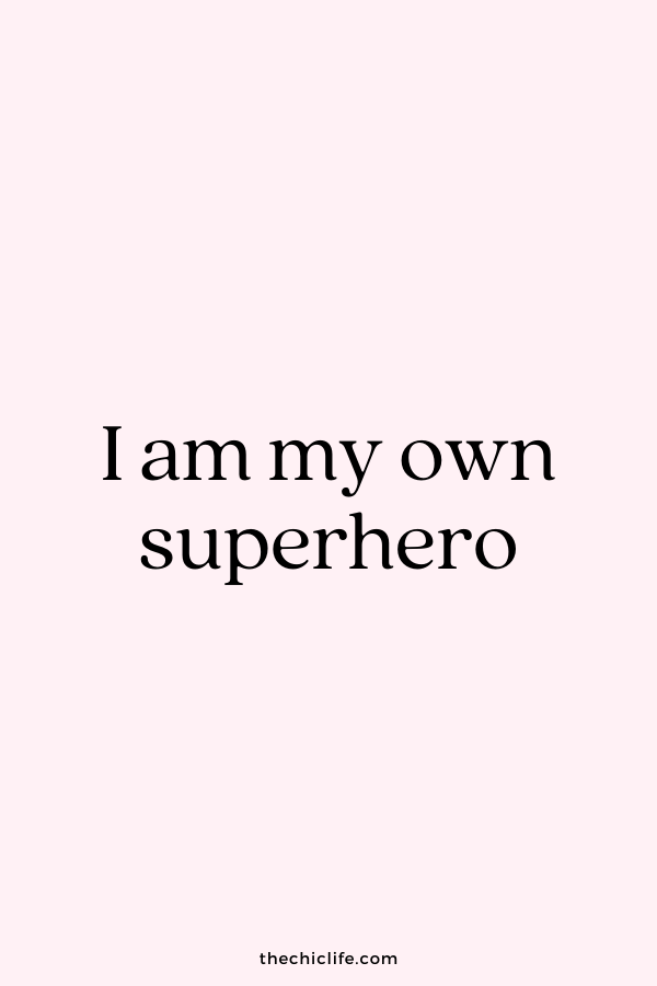 I am my own superhero