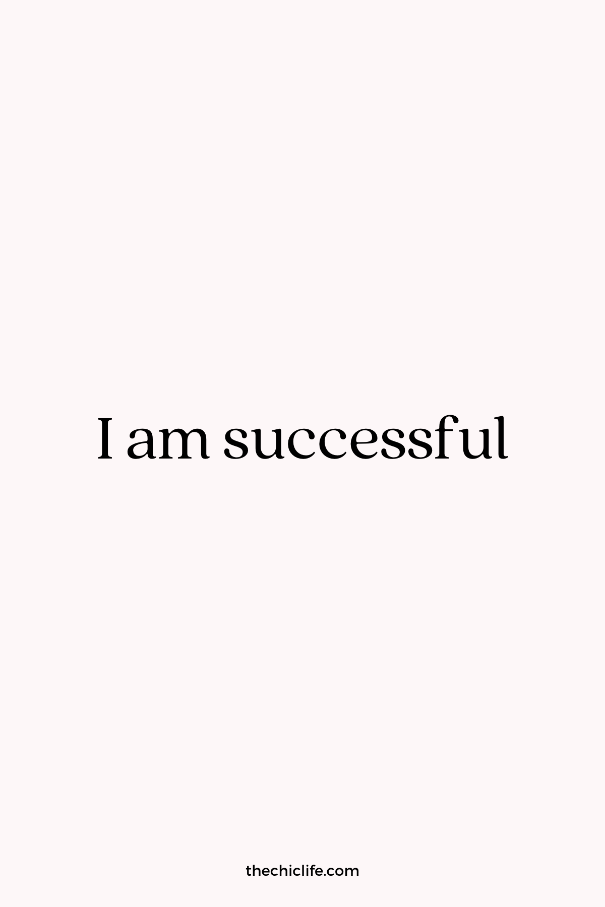 Affirmation Graphic reads: I am successful