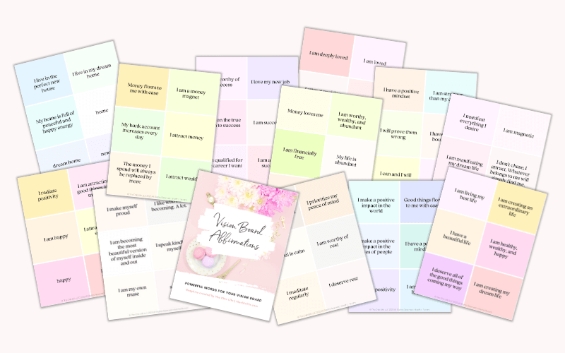 100 Best Vision Board Affirmations 2024 (Free Printable) - The Chic Life