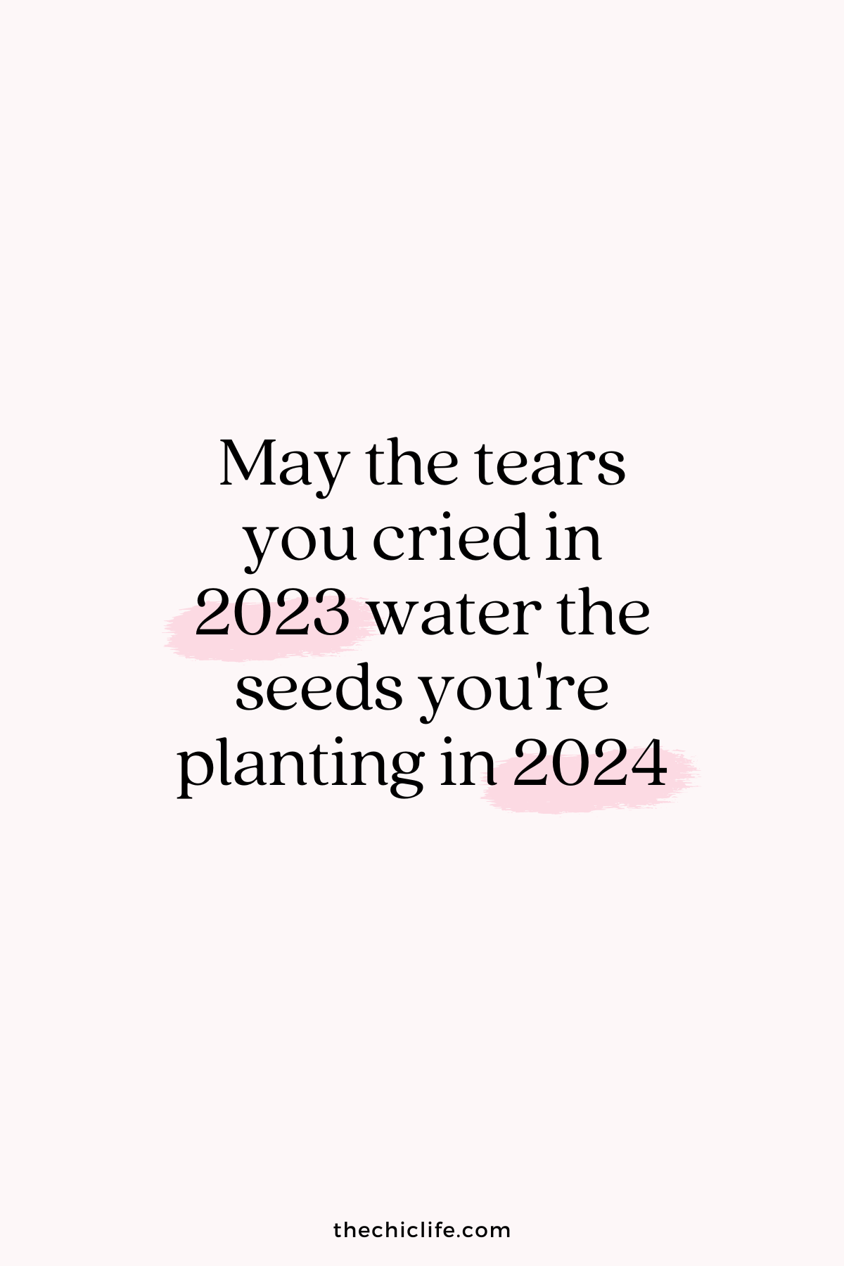 May the tears you cried in 2023 water the seeds you're planting in the 2024